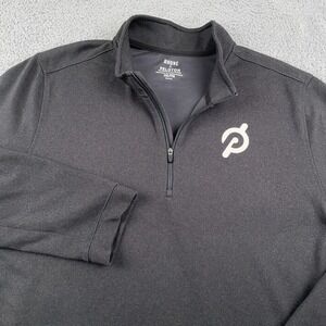 Rhone Pullover Mens 2XL Black 1/4 Zip Peloton Performance Fleece Knit Golf